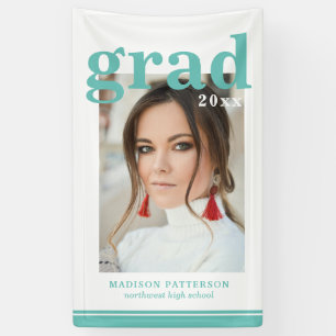 Foto Graduation Party Elegante Moderne Skripte Banner