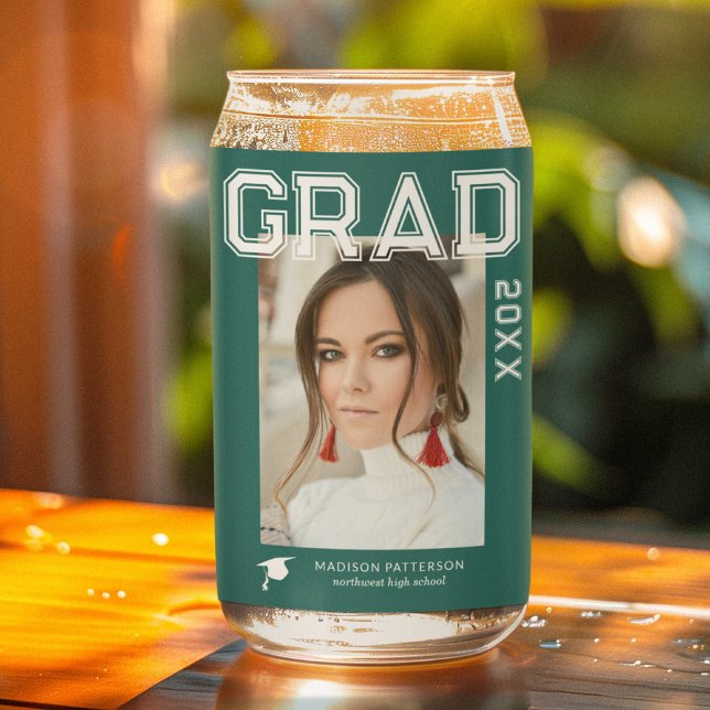 Foto Graduation Party Elegante Moderne Skripte Dosenglas (Von Creator hochgeladen)