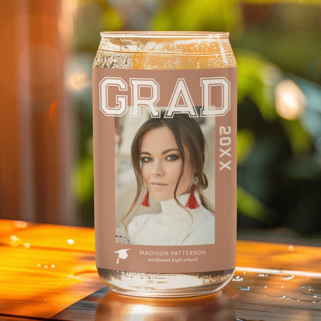 Foto Graduation Party Elegante Moderne Skripte Dosenglas (Von Creator hochgeladen)