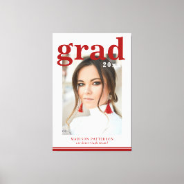 Foto Graduation Party Elegante Moderne Skripte Leinwanddruck