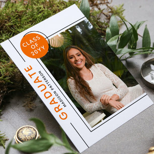 Foto Graduation Party Modernes Script Schwarz Oran