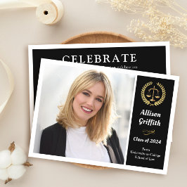 Foto-Graduationspartei der Black Law School Einladung