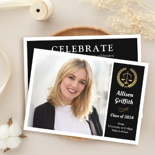 Foto-Graduationspartei der Black Law School Einladung