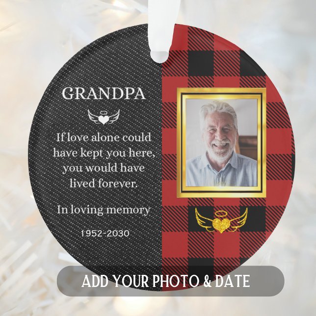 Foto Granddad Zitat Personalisiert Ornament (Von Creator hochgeladen)
