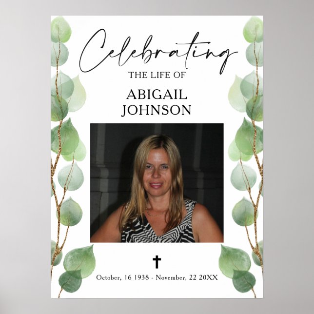 Foto Greenery feiert Lebensbeerungspposter Poster (Vorne)