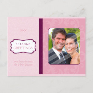 FOTO GREETING POSTCARD :: göttlich Damast L8 Feiertagspostkarte