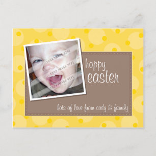 FOTO GREETING POSTCARD :: Wangen gepunktet 4 Feiertagspostkarte