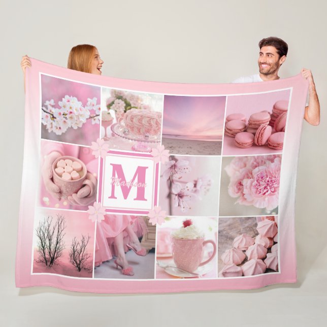 Foto Grid Sakura Fleecedecke (Beispiel)