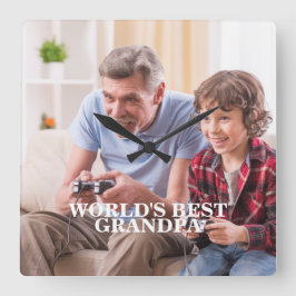 Foto Großvater / Irgendeine Wall-Uhr Quadratische Wanduhr