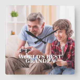 Foto Großvater / Irgendeine Wall-Uhr Quadratische Wanduhr