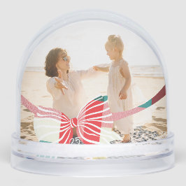 Foto Grün und Rot Kariert getickt mit Bow Weihnach Schneekugeln