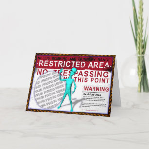 Foto-Gruß-Karte des Bereichs-51 Karte