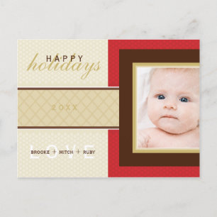 FOTO-GRUSS-KARTE :: süßigkeit 4 Feiertagspostkarte