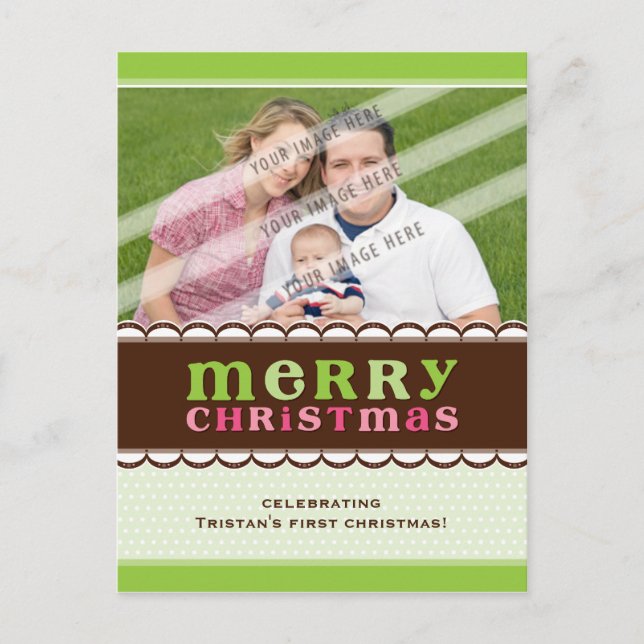 FOTO-GRUSS-POSTKARTE:: Candyfloss 2 Feiertagspostkarte (Vorderseite)