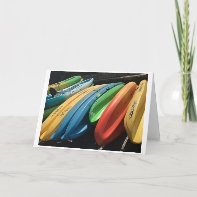 Foto-Grußkarte "Colorful Kayaks" Karte (Vorderseite)