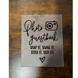 Foto Guestbook Acrylschild