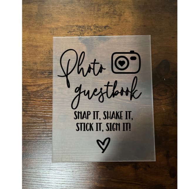 Foto Guestbook Acrylschild (Von Creator hochgeladen)