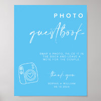 Foto Guestbook | Polaroid-Gästebuchzeichen für Hoc