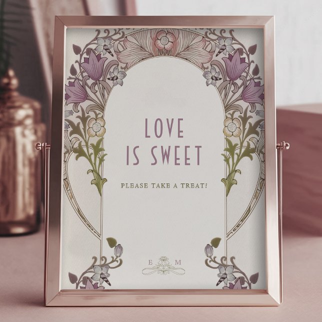 Foto Guestbook Sign William Morris Lavender Poster (Von Creator hochgeladen)