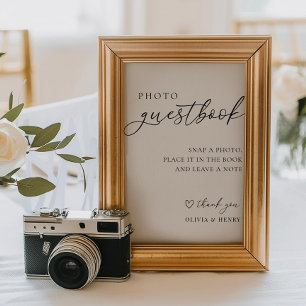 Foto Guestbook Wedding Sign Poster