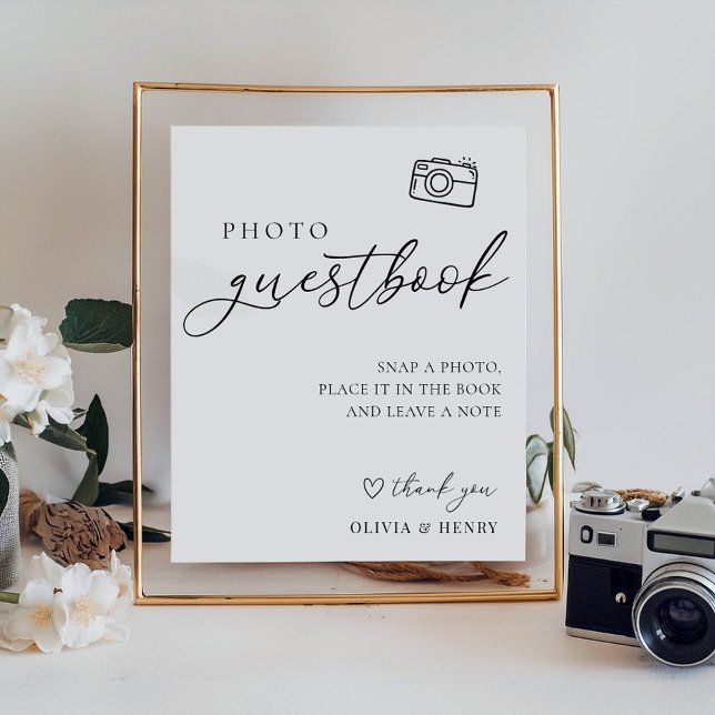 Foto Guestbook Wedding Sign Poster (Von Creator hochgeladen)