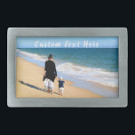 Foto-Gürtelschnalle für Fotos und Text Rechteckige Gürtelschnalle<br><div class="desc">Eigene Foto- und Textgürtelschnalle - Sonderanfertigung - Personalisierte Familie / Freunde oder Geschenkartikel aus dem persönlichen Gürtel - Hinzufügen von Text und Foto - Vergrössern, verschieben oder entfernen und hinzufügen von Elementen / Bild mit Anpassungs-Tool. Wählen Sie / fügen Sie Ihren Lieblings-Schriftart / Farbe / Größe! Sie können dieses Design...</div>