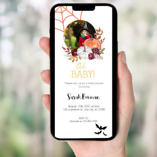 Foto Halloween-Party Birthday Evite Einladung