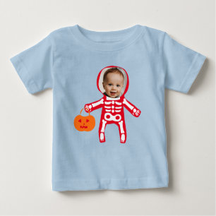 Foto Halloween Skeletttrick oder Leckerbissen Baby T-shirt