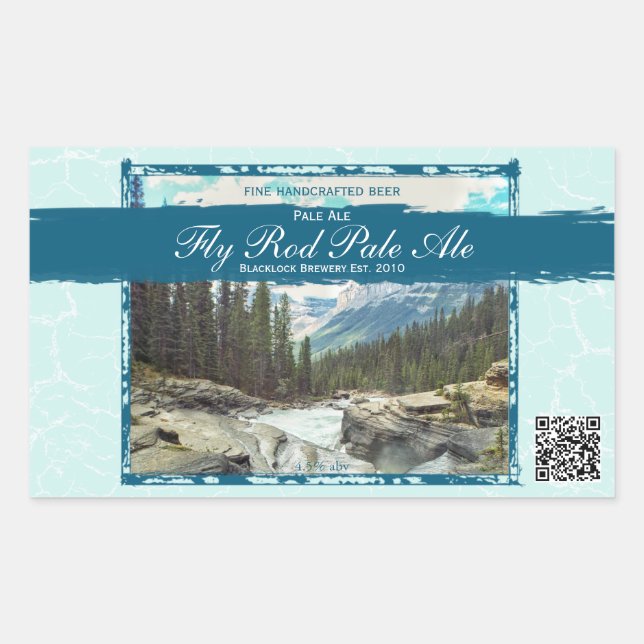 Foto Handarbeit Eigene Biermarken Rechteckiger Aufkleber (Vorderseite)