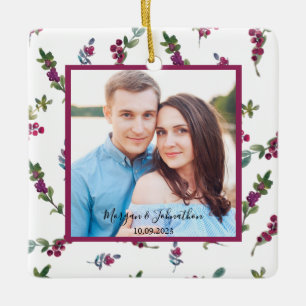 Foto Handgeschriebene Skripterbeeren Keramikornament