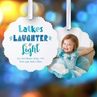 Foto Hanukkah Latkes Laghter Light Typografie