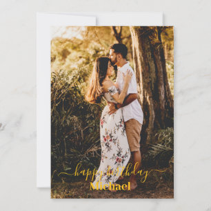 Foto Happy Birthday Card Ankündigung