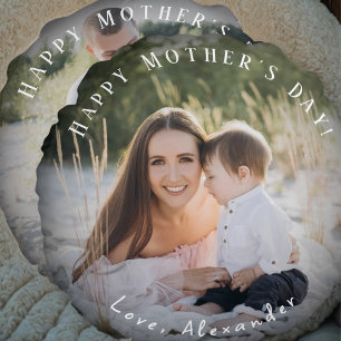Foto Happy Mother's Day Pillow Rundes Kissen