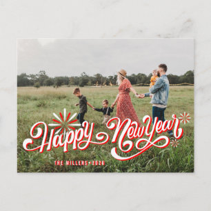 Foto Happy New Year Holiday Postkarten