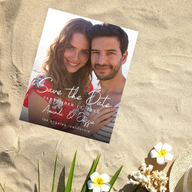 Foto Haushalt - Vertikale Handhabung Save the Date Flyer (Von Creator hochgeladen)