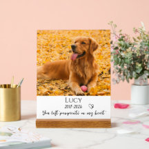 Foto-Haustier-Gedenk-Geschenk für Hundeverlust