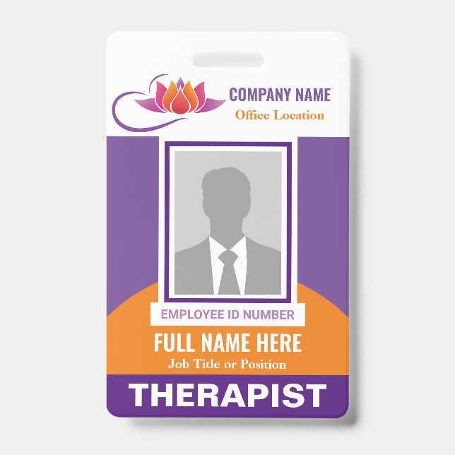 Foto Health Emotional Support - jede Farbvorlage Ausweis (Vorderseite)