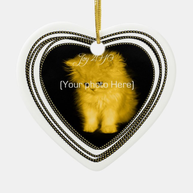 Foto Heart Ornament (Vorne)