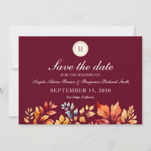 Foto-Herbsthochzeit Save The Date