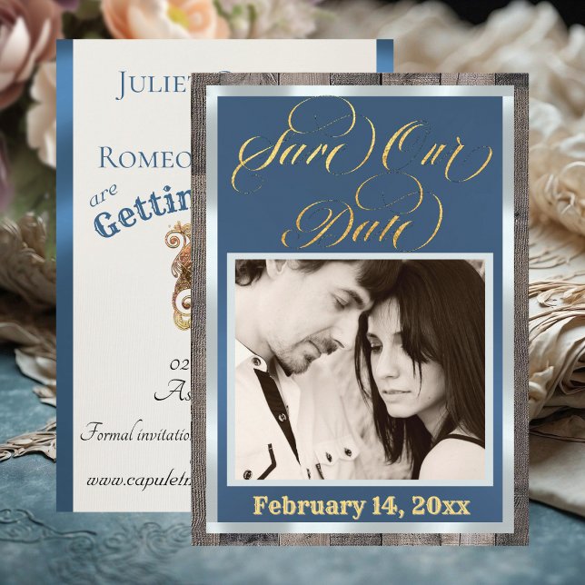 Foto & Herz - Blau Save The Date (Von Creator hochgeladen)