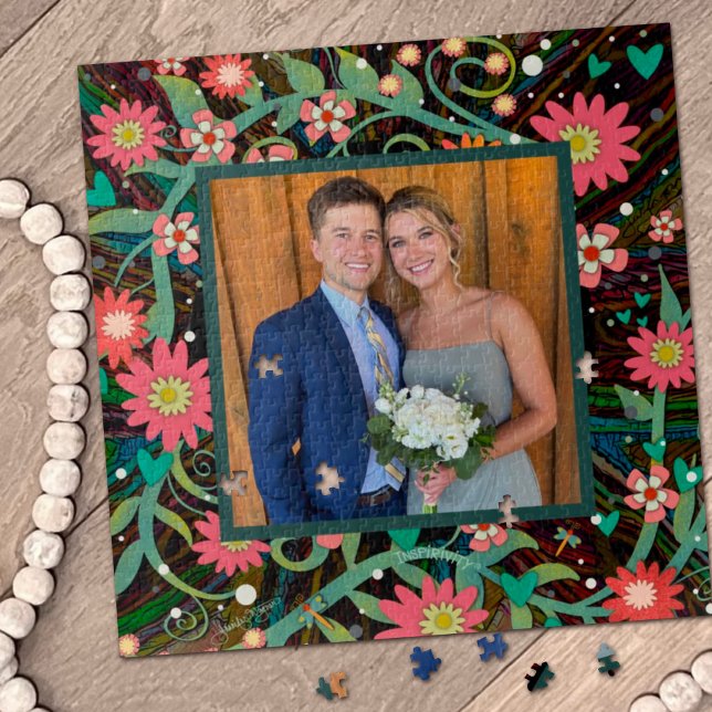 Foto Herz Blume Rosa Hübsche Inspirivität Puzzle (Von Creator hochgeladen)