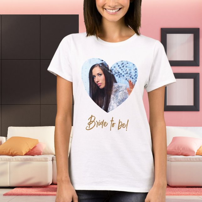 Foto-Herz Braut in spe T-Shirt (Von Creator hochgeladen)