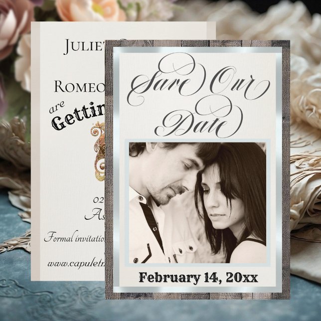 Foto & Herz - Creme Save The Date (Von Creator hochgeladen)