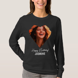 Foto-Herz-Name-Birthday-Girl-T-Shirt T-Shirt