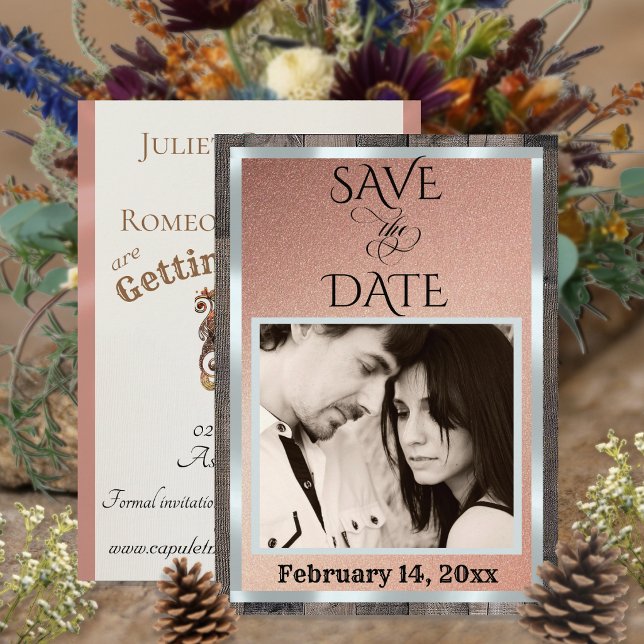 Foto & Herz - Roségold Save The Date (Von Creator hochgeladen)