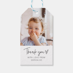 Foto Herz Vielen Dank, dass Sie Tags geschenkt hab Geschenkanhänger