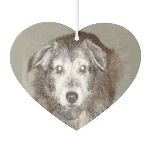 Foto Herzform personalisieren Autolufterfrischer (Vorderseite)