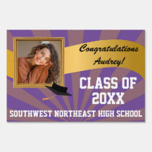 Foto Herzlichen Glückwunsch Black & Gold Abschluss