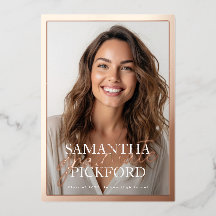 Foto High School 2025 Graduation Party Rose Gold