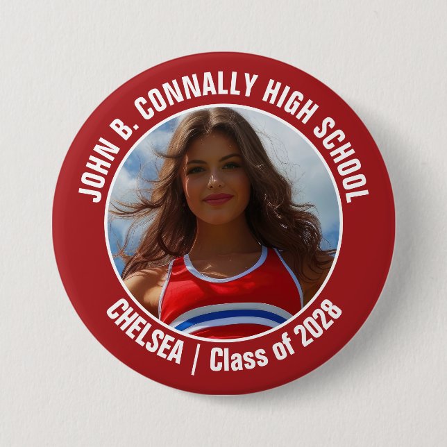 Foto High School Spirit Button (Vorderseite)